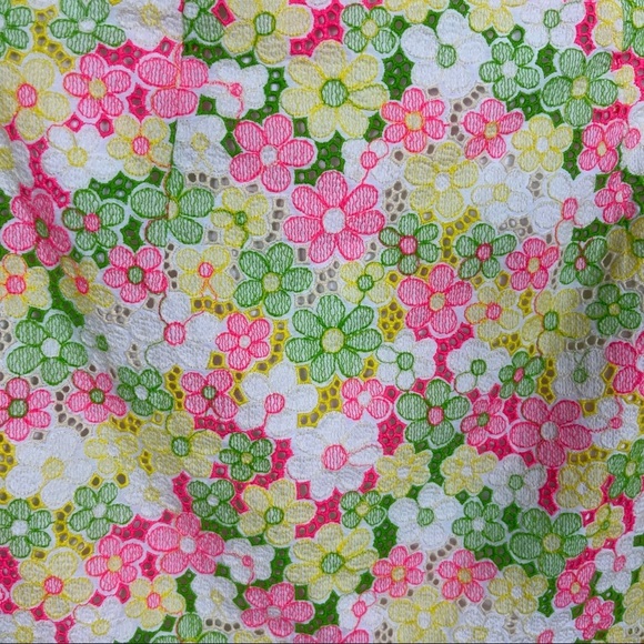 LILLY PULITZER FLORAL LACE MINI SKIRT SIZE 2 STYLE 48579W - Picture 8 of 16